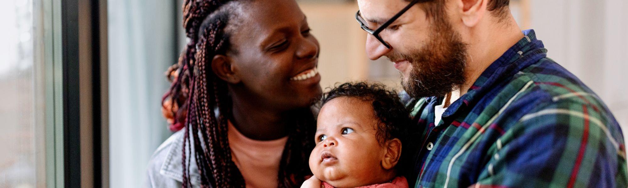 Family smiling together